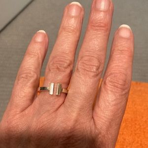 Tiffany & Co. T Square Ring Sterling Silver Size 7